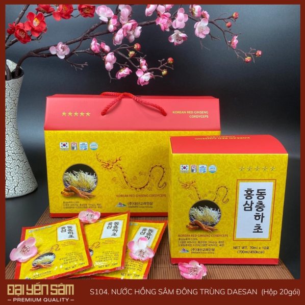 Nước hồng sâm đông trùng hạ thảo - Đại Yến Sâm