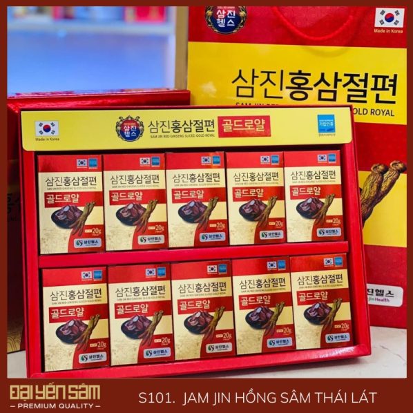 Hồng sâm thái lát Jam jin - Đại Yến Sâm