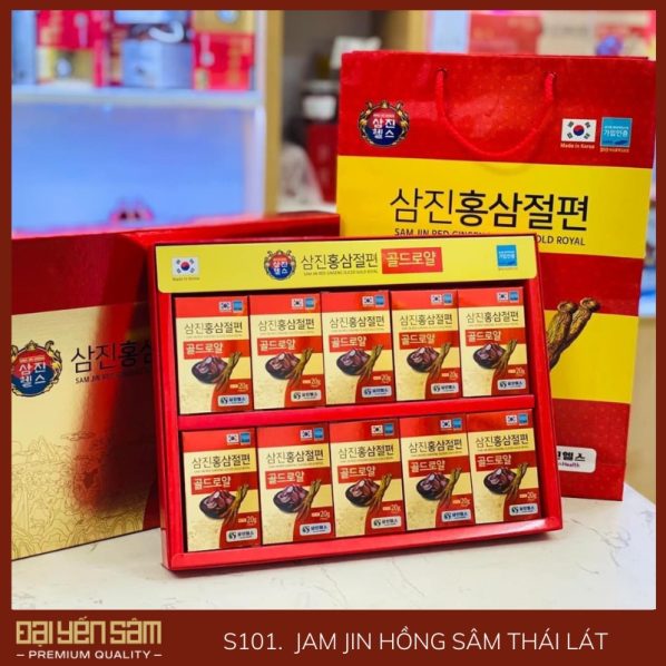 Hồng sâm thái lát Jam jin - Đại Yến Sâm