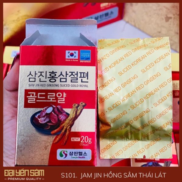 Hồng sâm thái lát Jam jin - Đại Yến Sâm