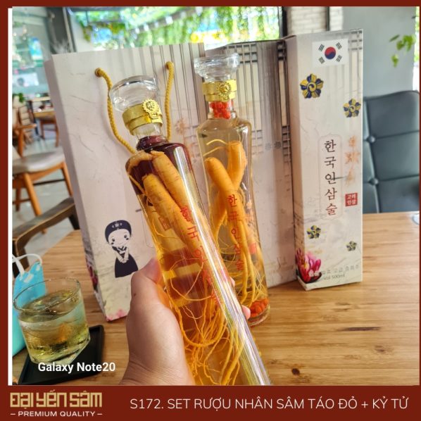 Rượu sâm táo đỏ kỷ tử